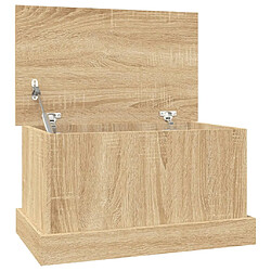 vidaXL Boîte de rangement chêne sonoma 50x30x28 cm bois d'ingénierie