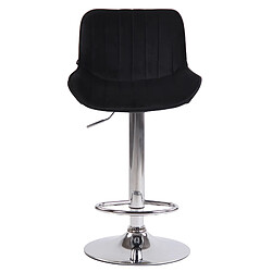 Non Tabouret de bar Lentini velours chrome