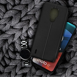 Avis Avizar Étui Motorola Moto E7 Porte-carte Support Vidéo Effet Satinée noir