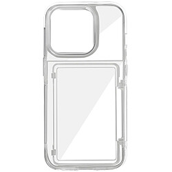 Forcell Coque pour iPhone 15 Pro Max Antichoc Rigide Bords Surélevés Transparent