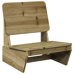 vidaXL Chaise de jardin 60x64x70,5 cm bois de pin imprégné