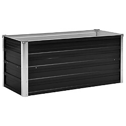 vidaXL Lit surélevé de jardin Anthracite 100x40x45 cm Acier galvanisé