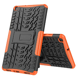 Coque en TPU modèle de pneu hybride avec béquille orange pour votre Samsung Galaxy Tab A 8.0 Wi-Fi (2019) SM-T290