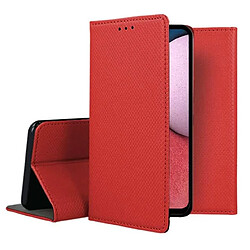 Acheter Htdmobiles Housse etui portefeuille avec coque interieure en silicone pour Xiaomi Redmi Note 13 Pro 5G / Poco X6 5G + film ecran - ROUGE MAGNET