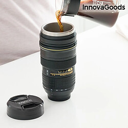 Acheter Totalcadeau Mug à couvercle hermétique isotherme objectif - Tasse thermos appareil photo pas cher