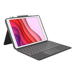 Logitech Combo Touch for iPad (7th, 8th, and 9th generation) Graphite Smart Connector QWERTY Anglais britannique