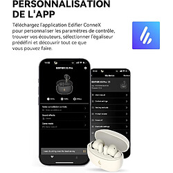 Edifier X5 Pro - Écouteurs à Réduction Active du Bruit avec Appels Améliorés par Une IA, Charge Rapide, Indice d'Étanchéité IP55, Bluetooth 5.3 - Noir pas cher