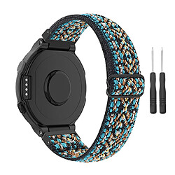 Bracelet en nylon élastique réglable marron pour votre Garmin Forerunner 735xt/220/230/235/620/630