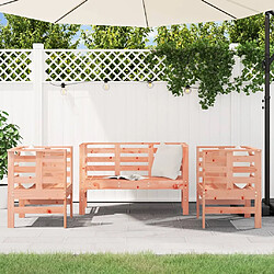 Avis Maison Chic Salon de jardin 3 pcs - Table et chaises d'extérieur - Mobilier/Meubles de jardin Moderne bois massif douglas -MN42655