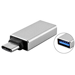 Wewoo Câble argent pour MacBook 12 pouces, Chromebook Pixel 2015 Adaptateur Convertisseur USB 3.0 vers USB-C / Type-C 3.1,