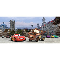 AG ART Poster géant Flash McQueen et Martin Disney intisse 202X90 CM