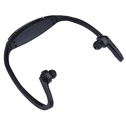 Acheter Wewoo Casque Bluetooth Sport noir pour les smartphone et iPad ordinateur portable MP3 ou autres périphériques audio, stockage maximum de carte SD: 32 Go étanche à la transpiration stéréo sans fil écouteurs intra-auriculaires avec micro SD,