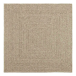 vidaXL Tapis ZIZUR beige 120x120 cm aspect de jute intérieur extérieur