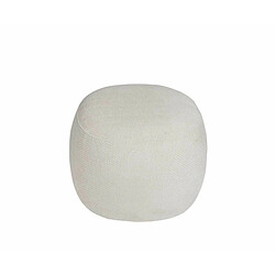 Pouf Alexandra House Living Audry Blanc Polyester 50 x 38 x 50 cm