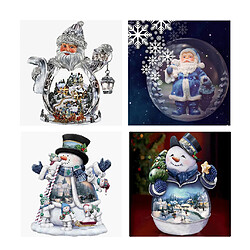 Avis 5d diamant peinture noël broderie point de croix noël décor bonhomme de neige 1