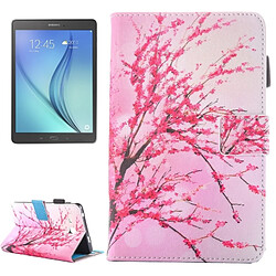 Wewoo Housse Étui pour Samsung Galaxy Tab A 7.0 2016 / T280 Peach Blossom motif horizontal en cuir flip avec support et Slots de cartes Pen Slot