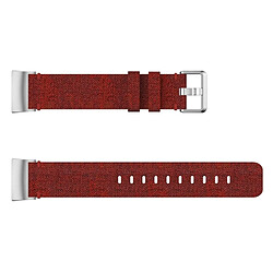 Avis Wewoo Bracelet montre en nylon tissé à la vanille pour Fitbit Charge 3 (rouge foncé)