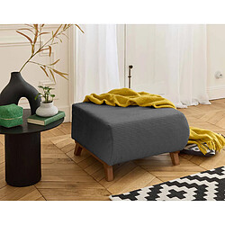 Bestmobilier Cristal - pouf modulable - 65 cm - en velours côtelé