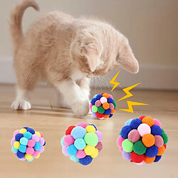 Chaton De Compagnie Coloré Balle Jouets Chat Attraper Exercice Interactif Jouer Jouets S