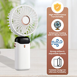 USB Rechargeable Handheld Fan Small Portable Silent Desk Fan pas cher