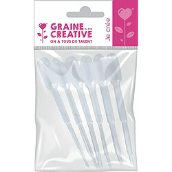 Graines Creatives 12 pipettes en plastique 8,5 cl pour colorant/ arôme