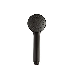 Kiamami Valentina POMME DE DOUCHE RONDE EN ABS NOIR MAT