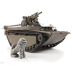 Ding-Hao Hobby Maquette Char Lvt-4 Buffalo Carrying M2a1 105mm Howitzer