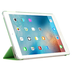 Wewoo Smart Cover vert pour iPad 9.7 pouces 2017 et Air Silk Texture horizontale Flip étui en cuir avec trois pliage titulaire pas cher