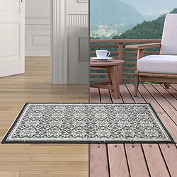 Atmosphera, Createur D'Interieur Tapis Extérieur + Intérieur Mosaïque 100 x 150 cm Gris - ATMOSPHERA