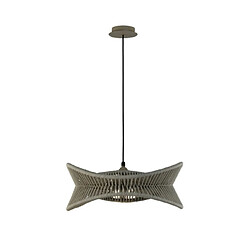 Luminaire Center Suspension Polinesia Beige foncé