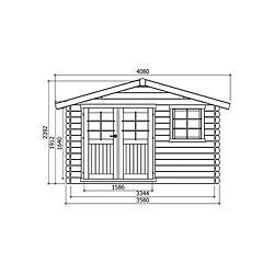 Solid Abri de Jardin Maisonnette Chimay