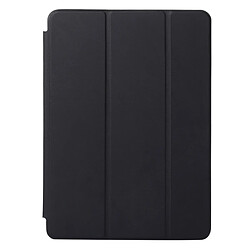 Wewoo Smart Cover noir pour iPad Pro 9,7 pouces Housse en cuir de couleur unie à rabat horizontal avec support à trois rabats et fonction réveil / veille