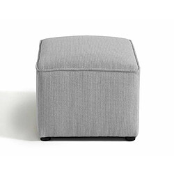 Bestmobilier Canopy - pouf - en tissu texturé