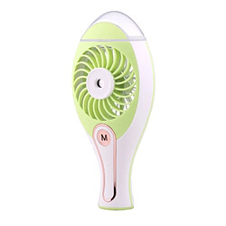 Wewoo Ventilateur Transparent et vert Humidificateur de de brume d'eau rechargeable portatif d'USB de mini de refroidissement d'air avec le réservoir la clef de contrôle la lampe de fan pulvérisent la indicatrice de fan, capacité de d'eau: 23ml