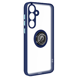 Avizar Coque pour Samsung Galaxy A35 Bague Métallique Fonction Support Bleu Nuit