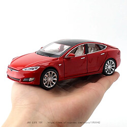 Universal Nouveauté 1: 32 Tesla Modèle en alliage Modèle de voiture jouet moulée sous pression Voiture jouet Livraison gratuite Jouets pour enfants Cadeaux pour enfants Jouets pour garçons | Voiture jouet moulée sous pression(Rouge)