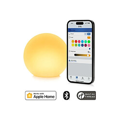 Eve Lampe LED Intelligente Flare Sans Fil Connectée Bluetooth et Thread IPX6 25cm Jaune