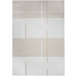 ICONIK INTERIOR Grand Tapis Design Contemporain et Moderne - Beige (290x200 cm) - Fune Beige