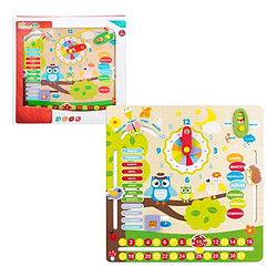 COLORBABY Jeu éducatif en Bois hiboux (42737)