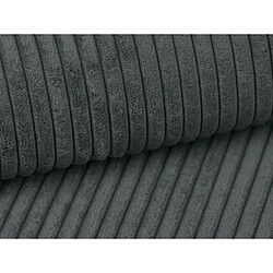 Avis Vente-Unique Pouf en velours côtelé gris anthracite AMELIA