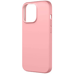 Avizar Coque pour iPhone 15 Pro Silicone Premium Semi rigide Finition Mate Douce Rose