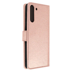 Avizar Étui pour Samsung Galaxy S21 Plus Clapet Portefeuille Support Vidéo Rose Gold