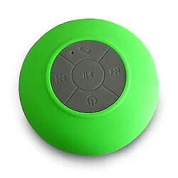 Universal Haut-parleur de douche YH-Bluetooth, haut-parleur de douche sans fil portable avec microphone intégré à la ventouse (vert)