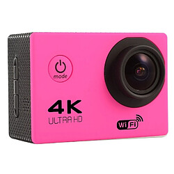 Wewoo Caméra sport Magenta 2.0 pouces écran 4K 170 degrés grand angle wifi d'action caméscope avec étui boîtier étanche, support 64 Go carte micro sd