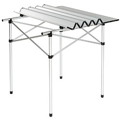 Helloshop26 Table de camping jardin pique-nique aluminium pliante 70x70 cm 2008033