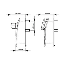 Avis Dom Poignee bouton de porte Exterieur man uvre compatible Serrure CP TP