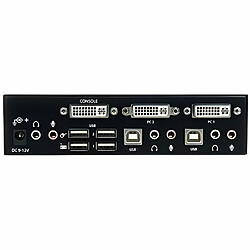 STARTECH Commutateur KVM 2 Ports DVI, USB et Audio - Switch KVM DVI Dual Link - 2560x1600 - 2 Ordinateur(s) - 1 Utilisateur(s)