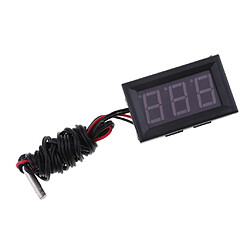 Acheter led dc12v thermomètre numérique mini sonde de température -50-110 celsius rouge