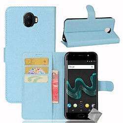 Htdmobiles Housse etui portefeuille pour Wiko Wim + film ecran - BLEU