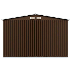 Acheter vidaXL Abri de stockage pour jardin Marron 257x205x178 cm Acier